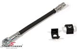 34321120013S 34321120013 34 32 1 120 013 1120013 BMW E21 -  Brake hose outer rear from trailing arm-calipers, -Schmiedmann HG High Grade- inclusive clips