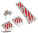 SCMMPRRHD  Schmiedmann alloy pedal set silver/red (RHD)