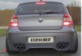 3039361KER BMW E87 -  Rieger rear skirt lip "KM1" for 4 pipe exhaust system