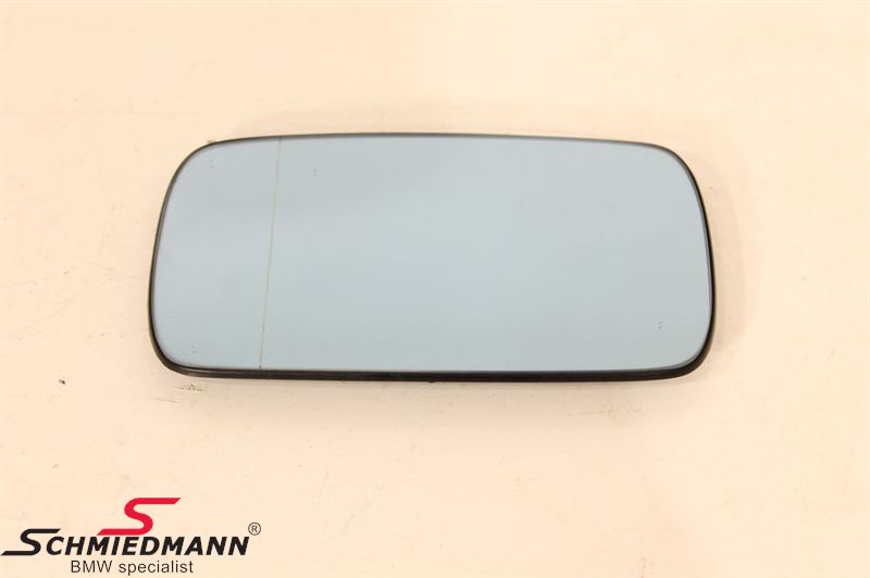 Side-view mirror glass wide-angle tinted/heated L.-side