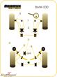 PFR5-308-155BLK BMW E30 -  Powerflex racing -Black Series- stabilizer bush-set rear 15,5MM (for track use)