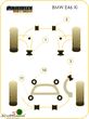 PFR5-504-15BLK BMW E28 -  Powerflex racing -Black Series- stabilizer bush-set rear 15MM