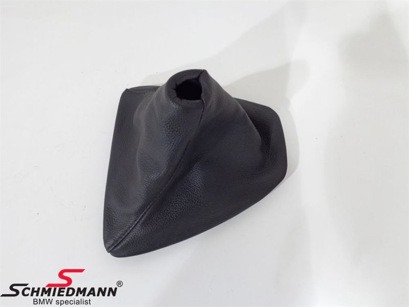 Gear lever cover leather black