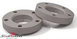 12310E BMW X6 M (F86) -  Wheel spacer alu set - Silver anodized, 50mm per axle/25mm per side/wheel, hubcentric - System 2, without bolts