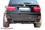 SCMX5M86R BMW X5 (E70) -  Schmiedmann stainless steel sport rear silencer -Lightweight Race- without exhaust regulation-valve 4XØ86MM