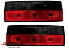 Taillights clear glass red/black "small"