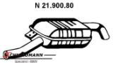 18101437548 Rear silencer R.-side