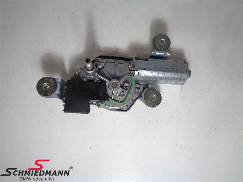 Rear wiper axle with bushes and wiper motor