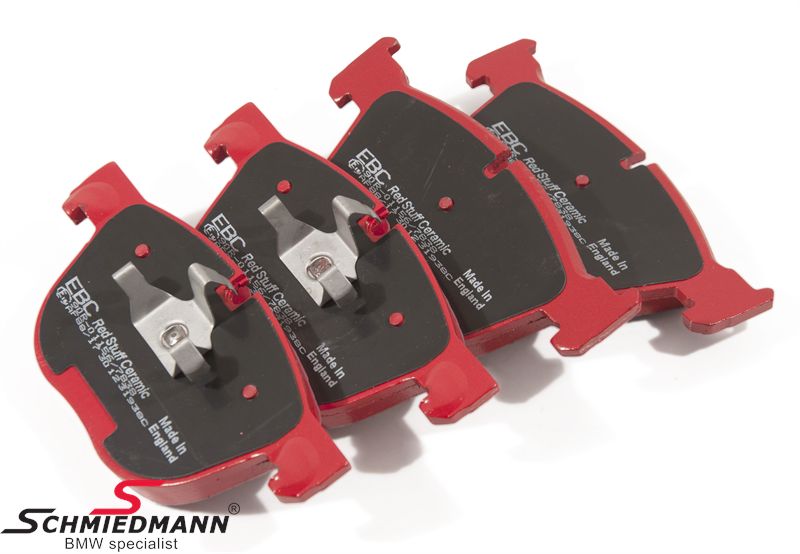 Racing brake pads front EBC red stuff (for road and extreme driving)