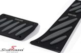 SCMAUPEXGRHD  Schmiedmann alloy pedal set (RHD) black/grey -Exclusive- with inserted logoplates