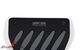 SCMAUPEXGRHD  Schmiedmann alloy pedal set (RHD) black/grey -Exclusive- with inserted logoplates
