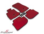 SCMF06SPRR BMW F06 GC -  Floormats front/rear original Schmiedmann -Sport EVO Red- red