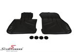 BMW 51472365855 51472365855 51 47 2 365 855 2365855 / 51-47-2-365-855 51472365855 51 47 2 365 855 2365855 BMW X1 (F48) -  Floormats "All weather" front, black/silver - original BMW