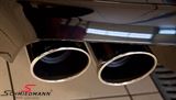 983046-26K BMW F10 -  Sport rear silencer set R+L.-side+X-pipe, stainless steel Supersprint tailpipes 4 X 90MM round