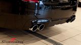 983046-26K BMW F10 -  Sport rear silencer set R+L.-side+X-pipe, stainless steel Supersprint tailpipes 4 X 90MM round