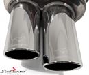 983046-26K2  Sport rear silencer set R+L.-side+X-pipe, stainless steel Supersprint tailpipes 4 X 90MM round (With E.E.C. homologation)