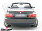 SRSABMWE46-H01D  Rear skirt SRS Tec. B3 clean incl.diffusor (With cut out for exhaust in both sides)