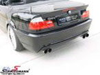 SRSABMWE46-H01D  Rear skirt SRS Tec. B3 clean incl.diffusor (With cut out for exhaust in both sides)