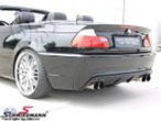 SRSABMWE46H01DE  Rear skirt SRS Tec. B3 incl. EVO diffusor (With cut out for exhaust in both sides)
