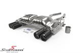 B8888.00904.12 BMW F83 M4 convertible -  Eisenmann sport rear silencer with black chrome/brushed aluminium tips 4XØ90MM 
