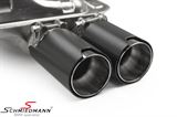 B8888.00904.12 BMW F83 M4 convertible -  Eisenmann sport rear silencer with black chrome/brushed aluminium tips 4XØ90MM 