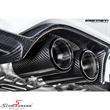 B5453.00904.C BMW F87 M2 LCI -  4 pipe Eisenmann sportexhaust cat-back with valve 4X90MM cut straight stainless steel tip with outer carbon "double pipe" cover