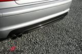IN46LMCAR  Rear apron trimpanel EVO for M-Technic rearskirt genuine carbon (Please note the installation instructions)