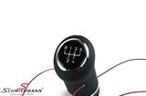 GUBMW 宝马 E30 -  Illuminated leather-gear-handle with chrome ring