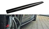 SKF1011-MD BMW F10 -  Maxton Design side skirt extension set (L+R) glossy black, to be installed under the original side skirts