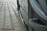 SKF1011-MD BMW F10 -  Maxton Design side skirt extension set (L+R) glossy black, to be installed under the original side skirts
