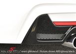 00053490 BMW F32 -  Rieger rear skirt insert incl. aluminium mesh for M-Tech. rear bumper, for twin tail pipe R.+L.-side, black