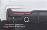 00053478  Rieger rear skirt insert for M-Tech. rear bumper, for single tail pipe R.+L.-side, black