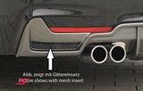 00053479  Rieger rear skirt insert for M-Tech. rear bumper, for double tail pipe R.+L.-side, black