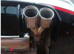 00323438 BMW F32 -  Rieger/Friedrich sport exhaust, stainless cat-back system, double tailpipes L.+R.-side 4X90MM chrome silver tips