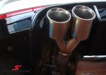 00323438 BMW F32 -  Rieger/Friedrich sport exhaust, stainless cat-back system, double tailpipes L.+R.-side 4X90MM chrome silver tips