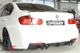 00323438 BMW F32 -  Rieger/Friedrich sport exhaust, stainless cat-back system, double tailpipes L.+R.-side 4X90MM chrome silver tips
