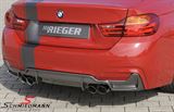 00323438 BMW F32 -  Rieger/Friedrich sport exhaust, stainless cat-back system, double tailpipes L.+R.-side 4X90MM chrome silver tips