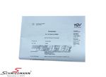 00099605  Rieger rear skirt insert for M-Tech. rear bumper, for single tail pipe R+L.-side, carbon look