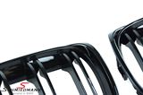 NF4546HGDG BMW F45 SAT -  Kidney set high gloss black with double grill spokes