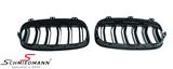 NF4546HGDG BMW F45 SAT -  Kidney set high gloss black with double grill spokes