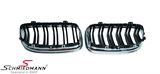 NS90LCIDG BMW E90LCI -  Kidney set with double grill spokes - chrome frame / black grill spokes