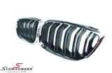 NF3031DG BMW F31 LCI -  Kidney set chrome frame and with double black grill spokes