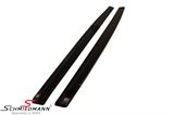 SKF30V2-MD BMW F30 LCI -  Maxton Design side skirt extension set (L+R) glossy black, to be installed under the original side skirts