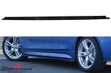 SKF30V2-MD BMW F30 LCI -  Maxton Design side skirt extension set (L+R) glossy black, to be installed under the original side skirts