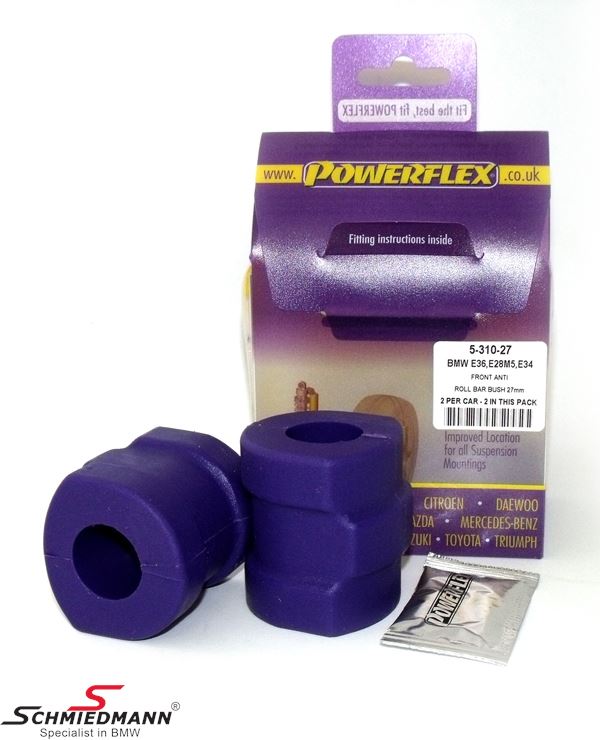 Powerflex racing stabilizer bush-set front 27MM 