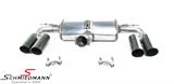523546 BMW F87 M2 LCI -  Supersprint race rear silencer with black tailpipes L.+R.-side D=Ø80MM