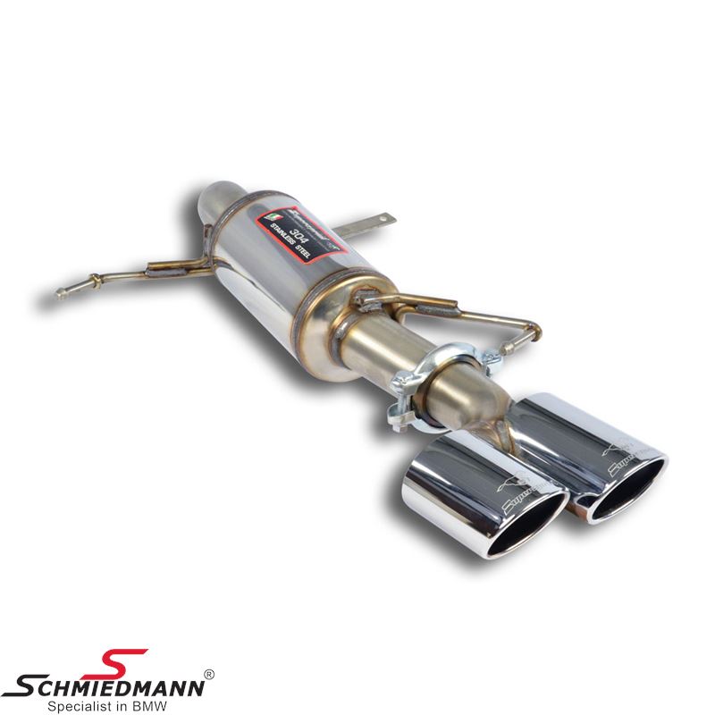 Supersprint Rear exhaust Left "Racing" 90x70
<b>(Without ECE-Approval)</b>