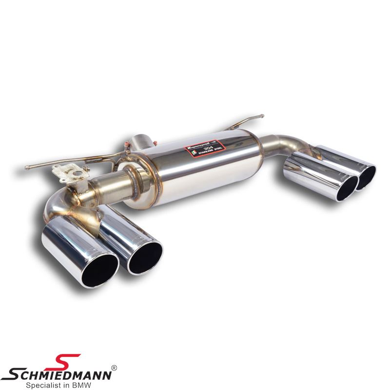 Supersprint Rear exhaust OO80 Right + OO80 Left with valve
<b>(Without ECE-Approval)</b>