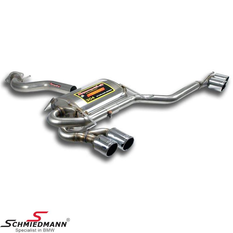 Supersprint Rear exhaust kit Right OO80 - Left OO80
<b>(With ECE-Approval)</b>