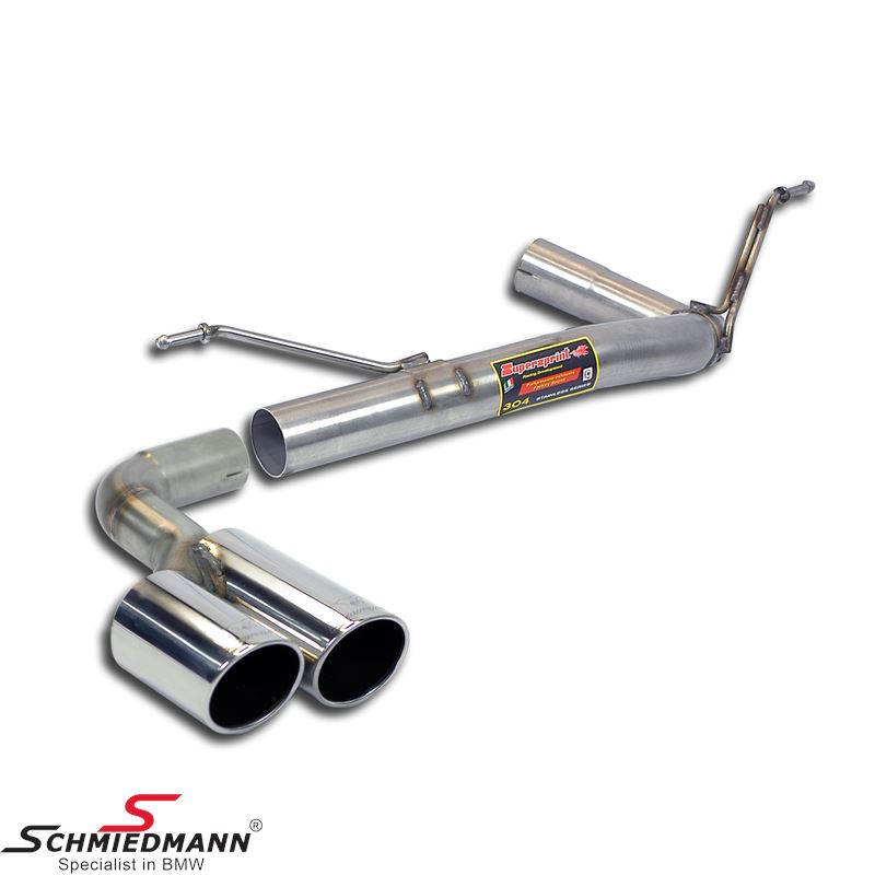 Supersprint Rear pipe OO80(Muffler delete)
<b>(Without ECE-Approval)</b>